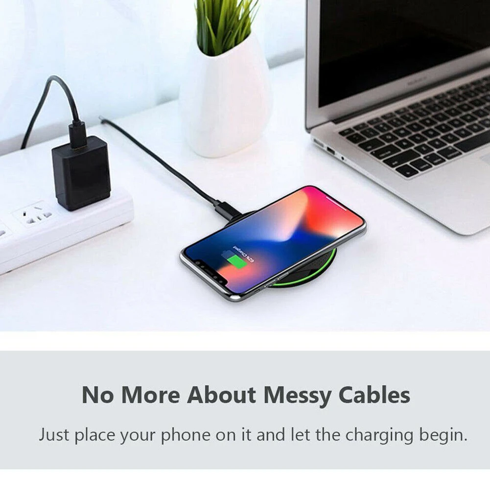 Qi беспроводной мобильный телефон зарядное устройство Быстрая зарядка