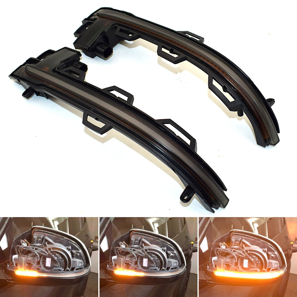 

LED Dynamic Turn Signal Light Flowing Water Blinker Flashing Light For BMW X3 X4 X5 X6 F25 LCI F26 F15 F16 2014 2015 2016-2018