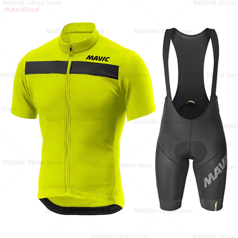 

Summer Cycling Jersey Men 2021 Mavic Spotrs Team Short Sleeves Cycling Clothing Bike Ciclismo MTB Ropa De Hombre Cycling Suit