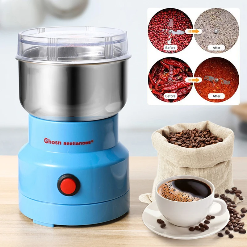 

Home Electric Food Chopper Processor Mixer Blender Pepper Garlic Seasoning Coffee Grinder Extreme Speed Grinding Kitchen Tools