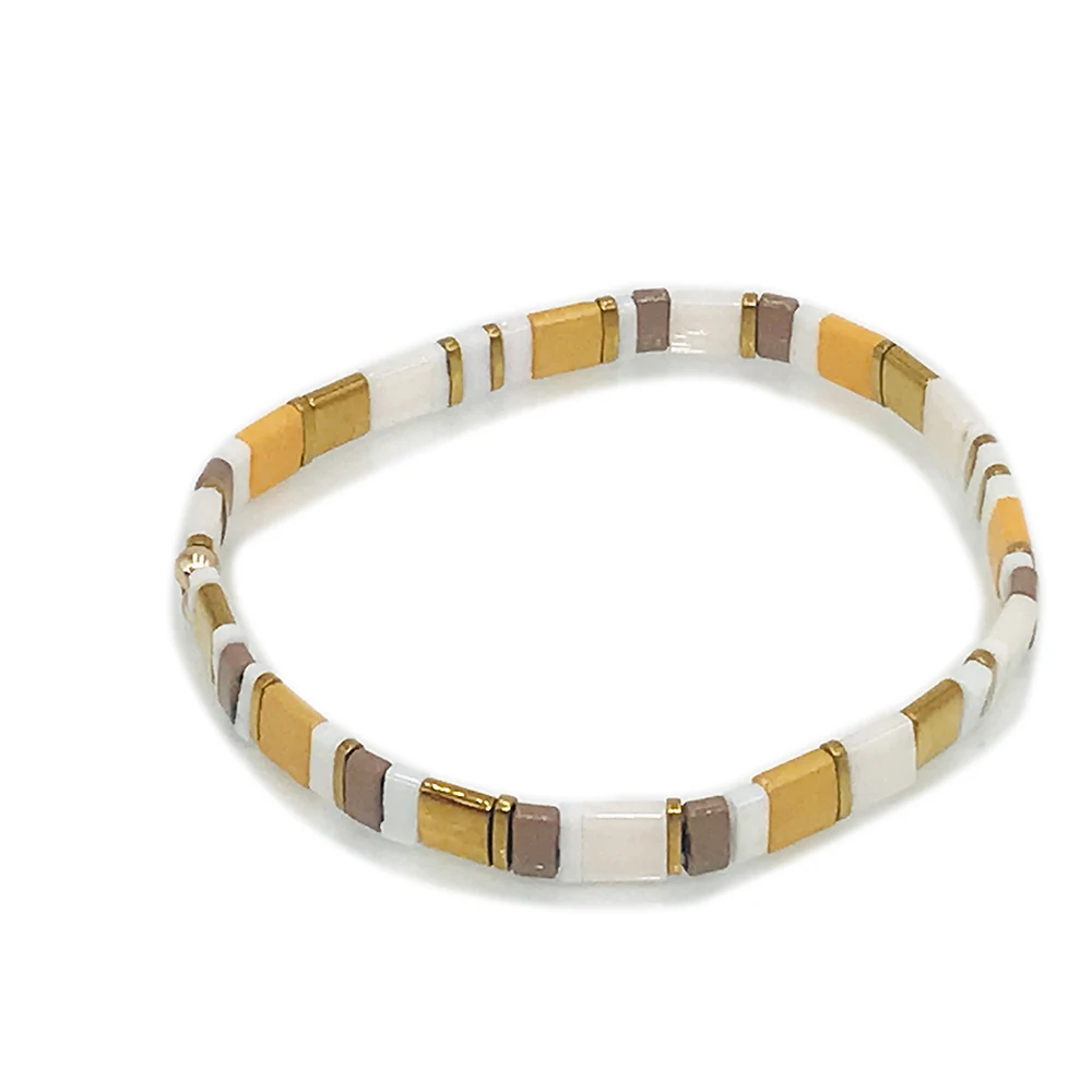 

square Heishi Bracelet For Women Rainbow Bracelets Handmade Pulseira Mujer Moda 2020 Femme Tila Beads Jewelry Colorful Bohemian