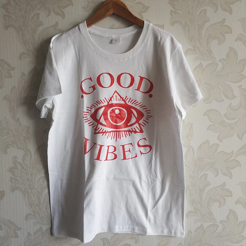 Женская футболка с коротким рукавом круглым вырезом и принтом|Футболки| |