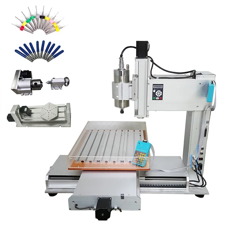 5 оси колонки типа cnc 6040 1500 Вт водяного охлаждения шпинделя металла гравировки сверлильный станок с бесплатными резаками сверла