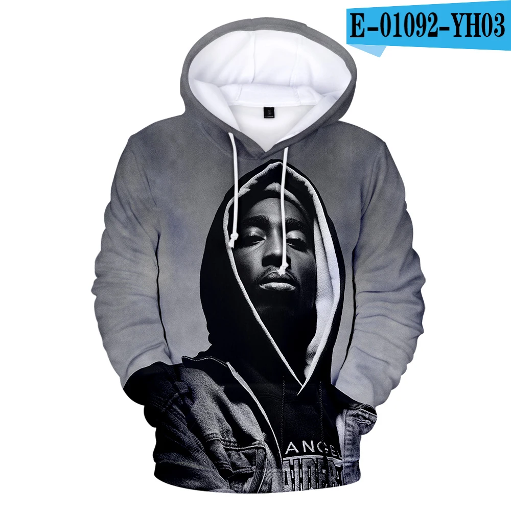 

Cool 2Pac 3D Hoodies Men/Women Hot Sale Rap Harajuku 2Pac Hoody Oversized Autumn Winter Polluvers