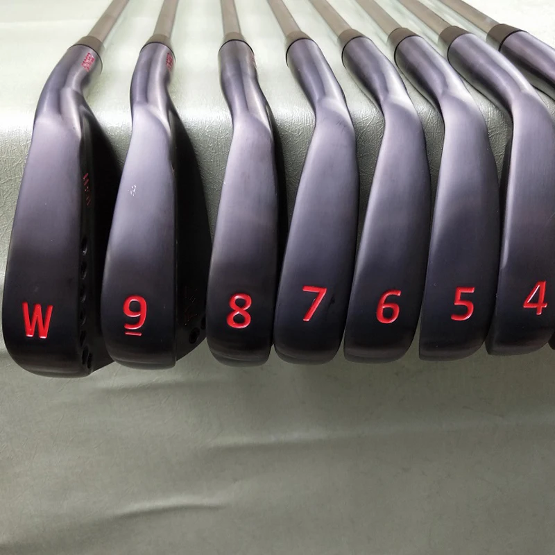 Гольф клуб 113 Черный Красный утюги для гольфа Жесткий Гибкий графитовый или