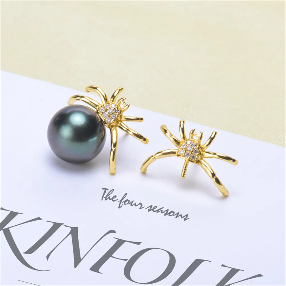 

925 Sterling Silver Plating Earrings Pearl Earrings Accessories Findings Earrings Jewelry Parts Fittings Mountings DIY Girl Gift