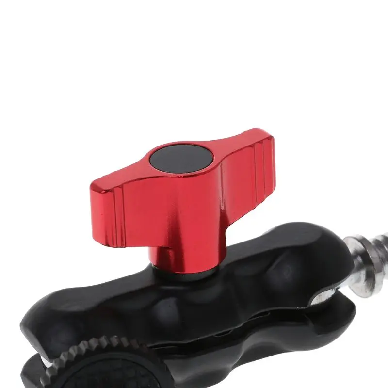 

Double Ball Head Shoe Mount Adapter Magic Arm 1/4" Screw Portable GPS Phone LCD Monitor DV Video Light DSLR Camera