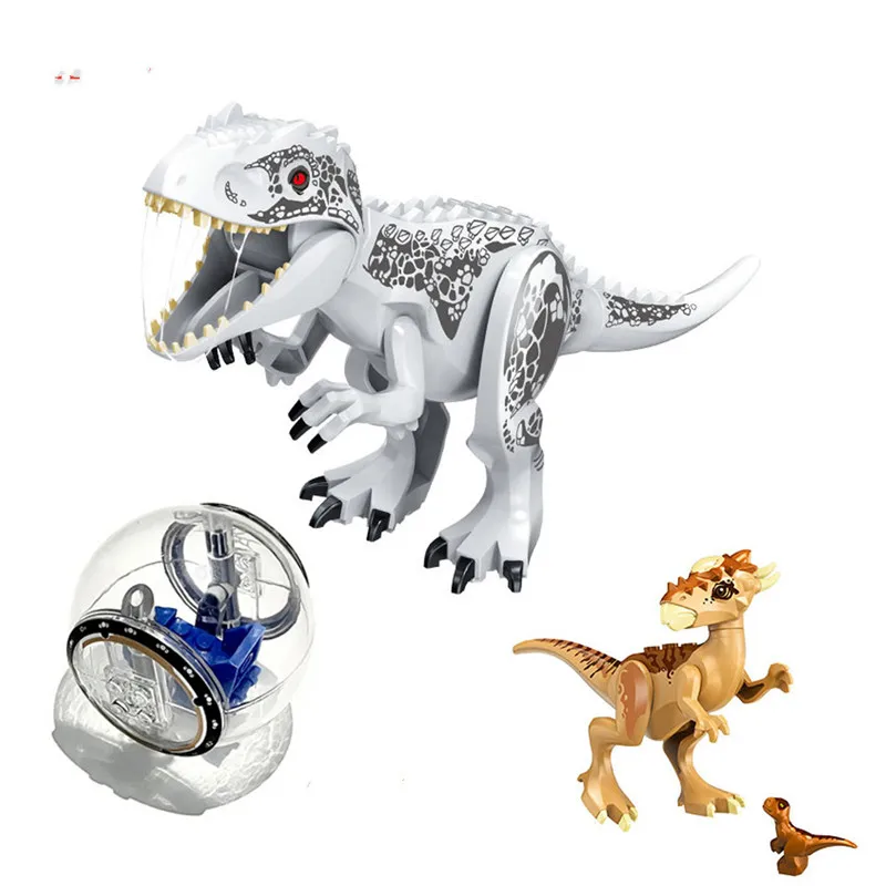 

Jurassic World 2 Brutal Raptor Building Blocks Dinosaur Figures Bricks Dino Toys For Children Dinosaurios Christmas Gift