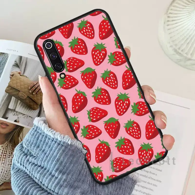 

Pink Cherries Cherry Strawberry Phone Case For Xiaomi Redmi 7 9t 9se k20 mi8 max3 lite 9 note 8 9s 10 pro