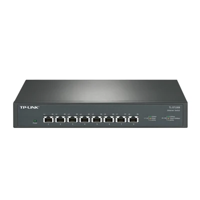 Tp-link 10gbe переключатель 10 Гб rj45 10-гигабитный 10g Гбит/с ethernet 8*10000 Мбит/с tl-st1008 Plug and play |