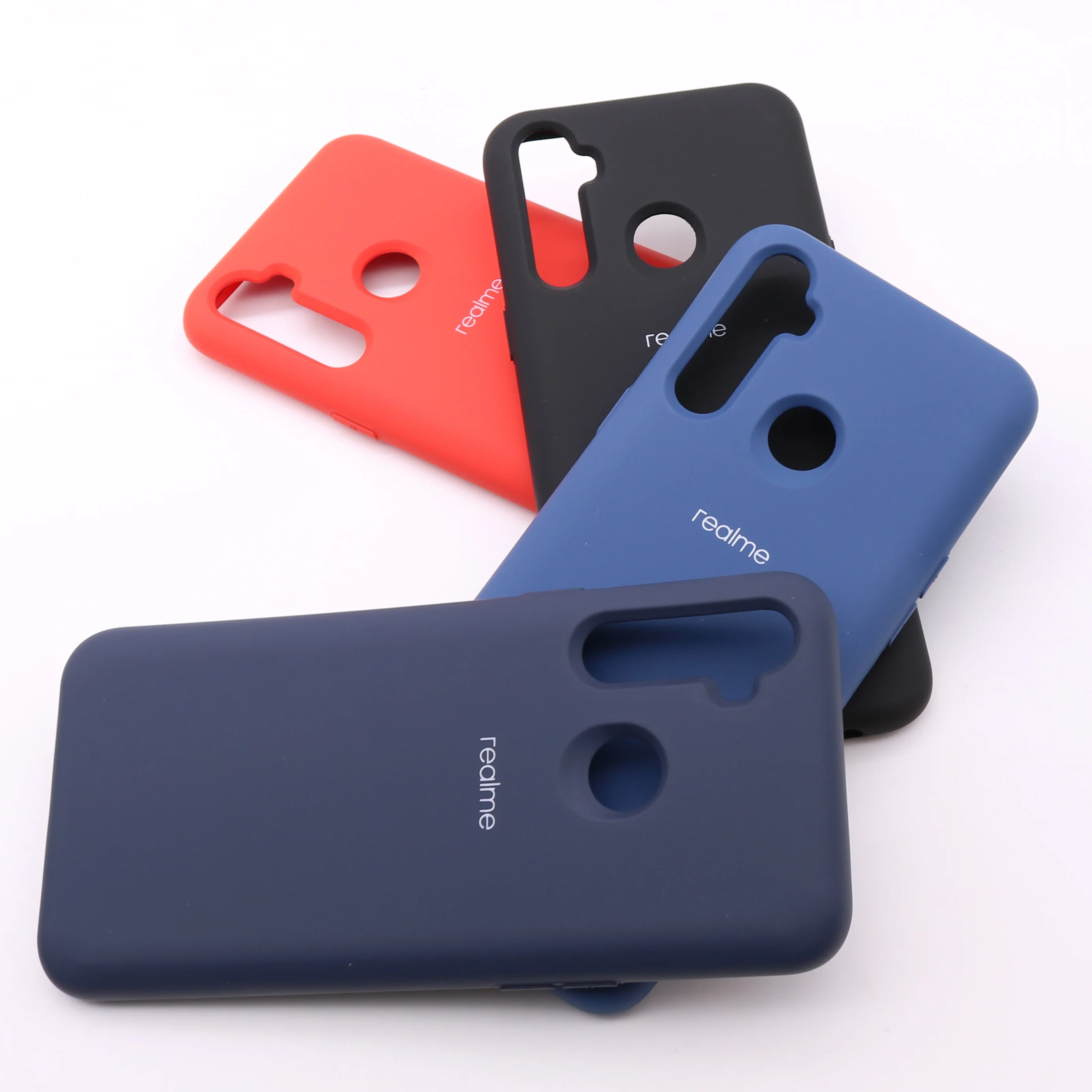 Оригинальный Realme C3 жидкий силиконовый чехол для телефона шелковистой мягкого на