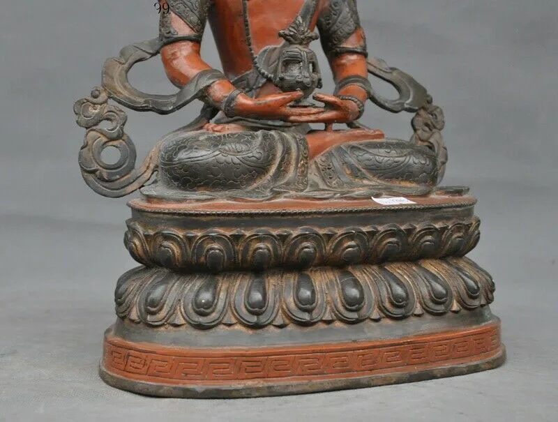 

wedding decoration Tibet Buddhism bronze Amitayus longevity God Tara Kwan-yin Guanyin Buddha statue
