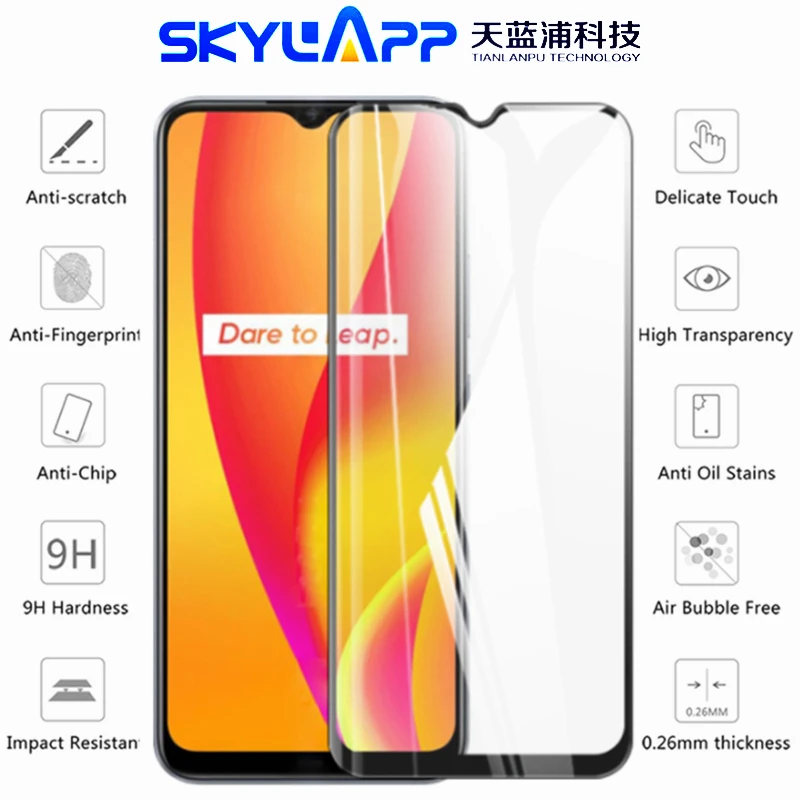 

Защитная пленка для мобильного телефона Realme C15 HD, защитная пленка на весь экран с защитой от царапин, закаленное стекло, бесплатная доставка