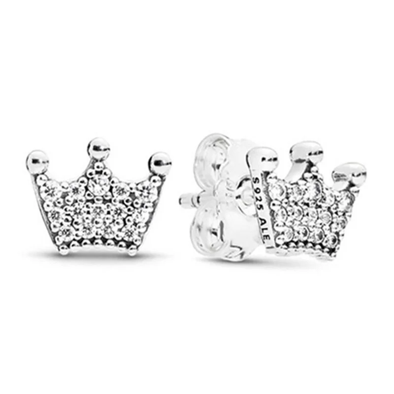 Silver Boosbiy роскошные женские серьги-гвоздики с Микки и Минни из мультфильма Элегантные Изящные серьги Новинка/ювелирные изделия брендовые серьги - Окраска металла: Silver