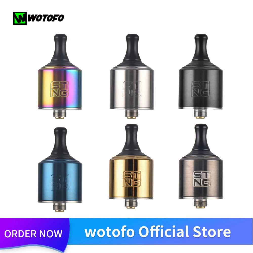 Оригинальный Wotofo Stng MTL RDA Vape бак вапорайзер атомайзер 510 vape elektronik sigara 0 75 Ом 1.2ом VS