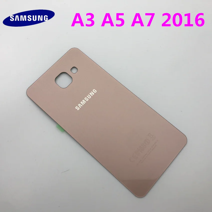 Задняя панель батареи Стекло задняя дверь Крышка для samsung Galaxy A3 A310 A310F A5 A510 A510F A7 A710 A710F() предварительно клейкие наклейки