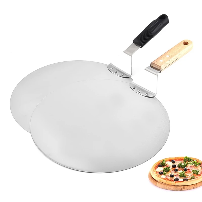 12-inch Stainless Steel Blade Quality Pizza Spatula For Oven Pizza Shovel Stainless Pizza Paddle Cake Transfer Baking Tool