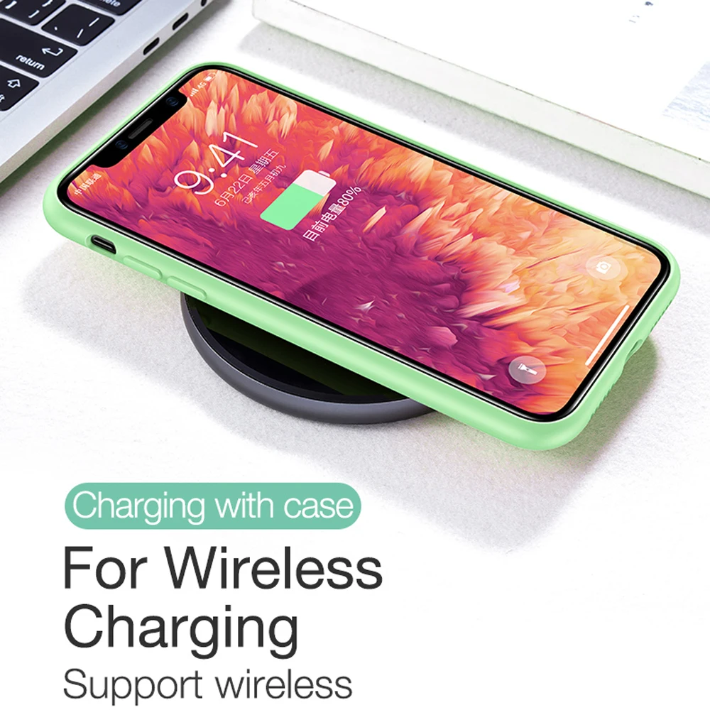 Чехол для iPhone 11 Pro Max противоударный чехол из жидкого силикона милые Чехлы Ruber iPhone11