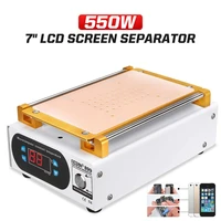 lcd screen separator auto heating platform phone repair machine glass removal smooth plate screen separator 7inch 220110v