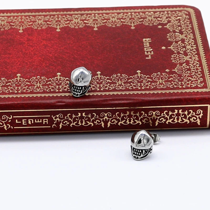 

Fashion Monster Head Stud Earrings For Women Girls Hip Hop Jewelry Gift Wholesale 316l Stainless Steel Eardrop Brinco Bijoux