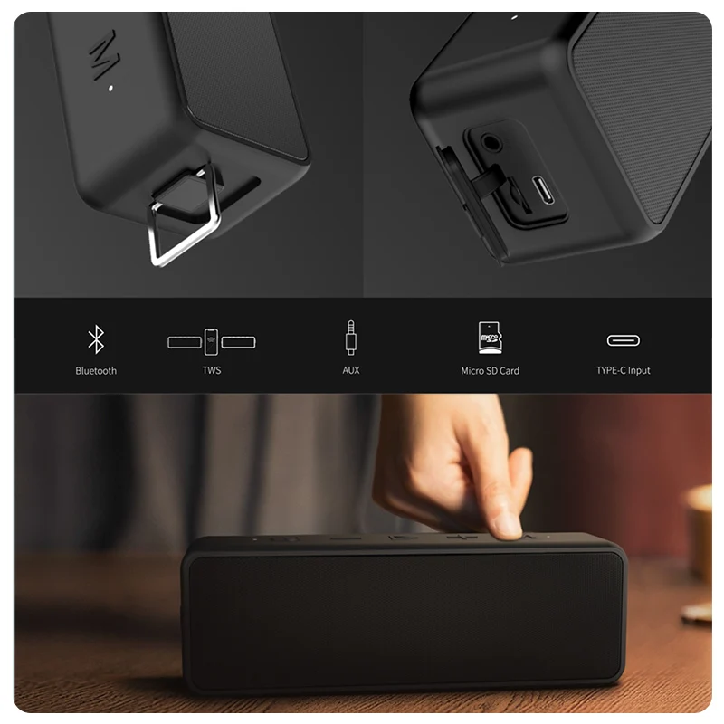 Портативная Bluetooth Колонка Havit Беспроводная Громкая колонка звук 16 Вт стереозвук