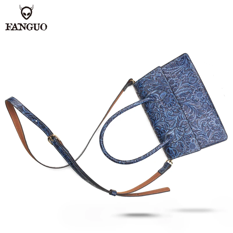 Женская сумка-портфель из натуральной кожи оригинальный клатч на ремне через