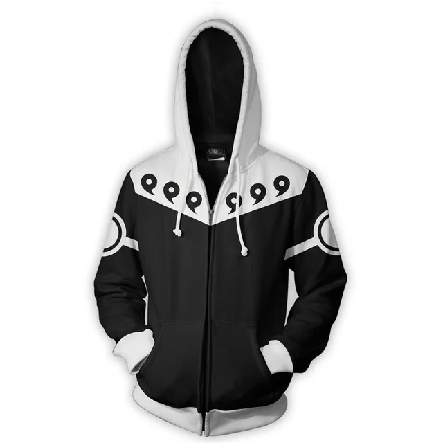 Серебристый Горячая аниме Наруто Akatsuki костюмы Хокаге Наруто Узумаки Косплей Наруто толстовки куртки 3D напечатанные на молнии толстовки кофты - Цвет: Серебристый
