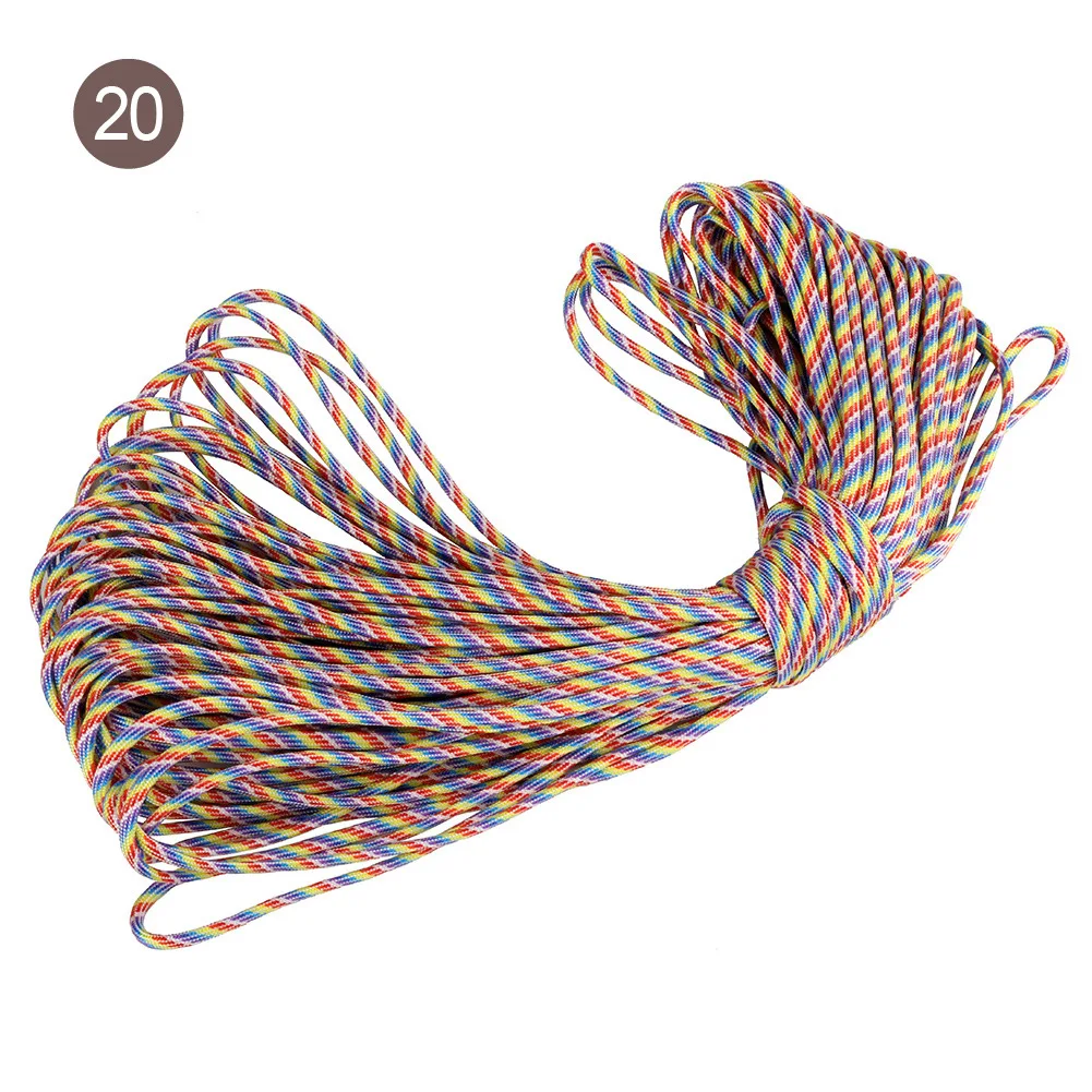 Новый DIY 5 мм ярдов двухцветная веревка для зонта семь ядер полипропиленовая