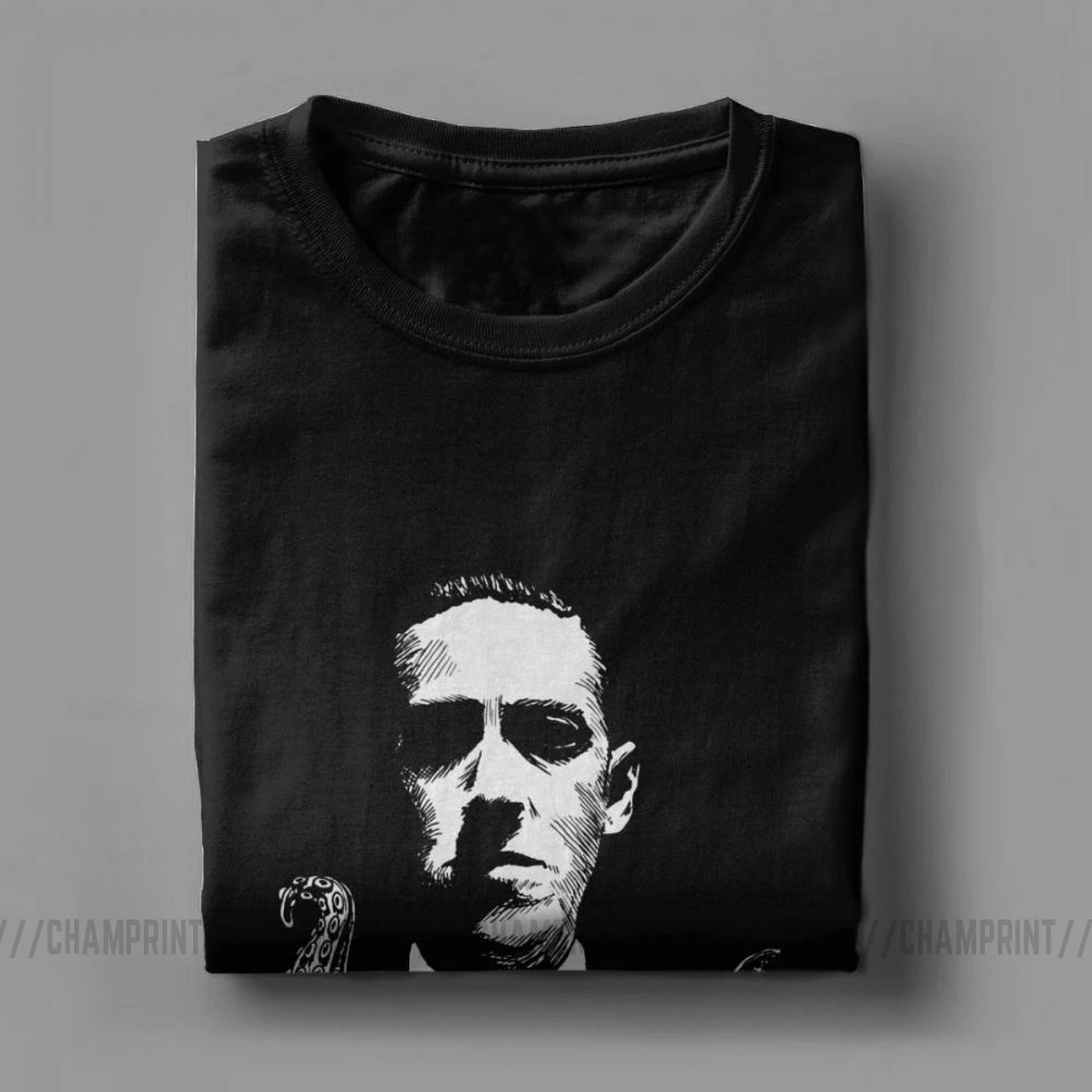 Мужские футболки с надписью Time With Lovecraft Классическая винтажная футболка Cthulhu