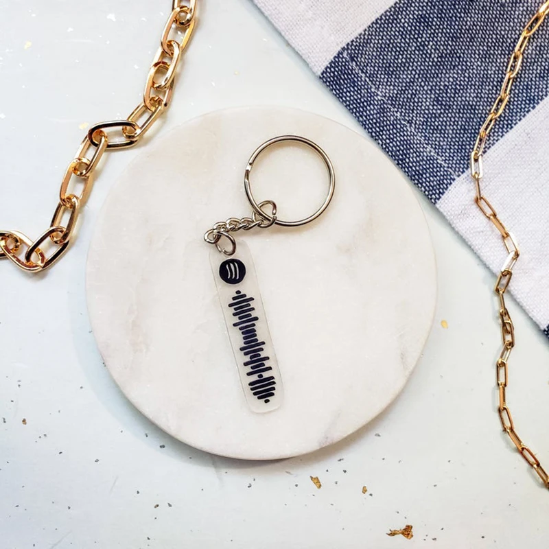 

Single Spotify Code Keychain, Spotify Code Gift, Custom Keychain, Bestfriend Gift Personalized, Boyfriend Keychain, Anniversary