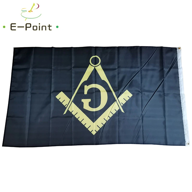 

Mason Flag Black Masonic 2ft*3ft (60*90cm) 3ft*5ft (90*150cm) Size Christmas Decorations for Home Flag Banner