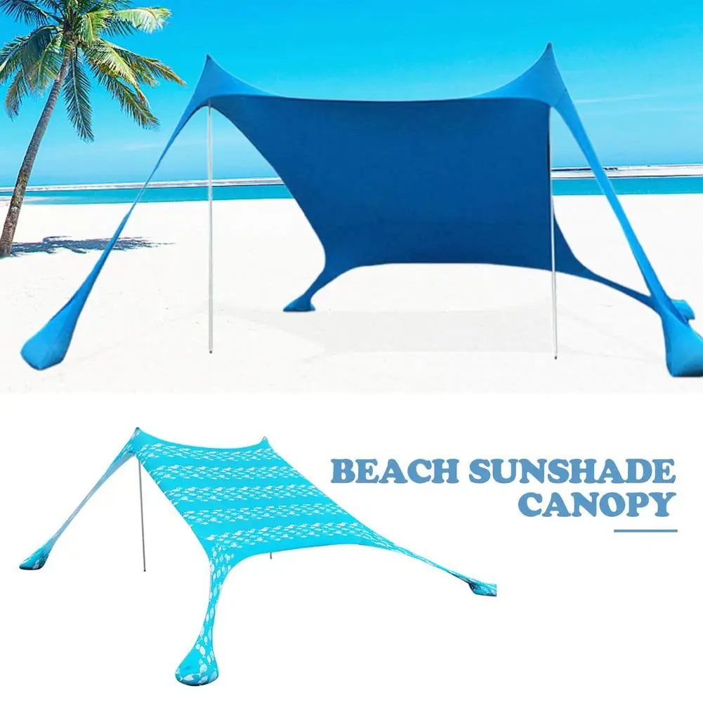 

Beach Tent Sun Shade Tent Sunshade Embrane Parasol To The Beach Canopy Beach Tent With Sandbag Beach Accessory