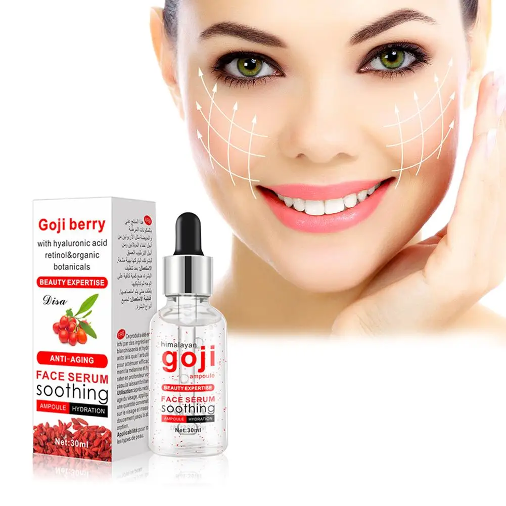 

Treatment Essence Liquid Skin Care Goji Berry Serum Hyaluronic Acid Vitamin Moisturizing Anti Aging Serum Moisturizing Face Care