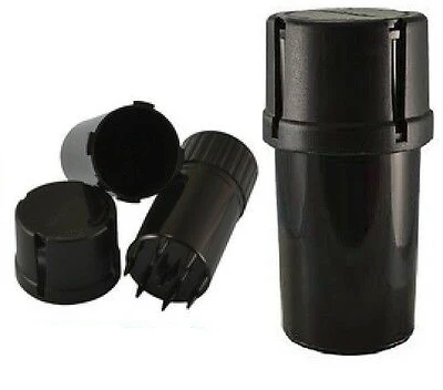 

3.5 Inch Height 46MM 3 Layers Plastic Herb Grinder with Storage
