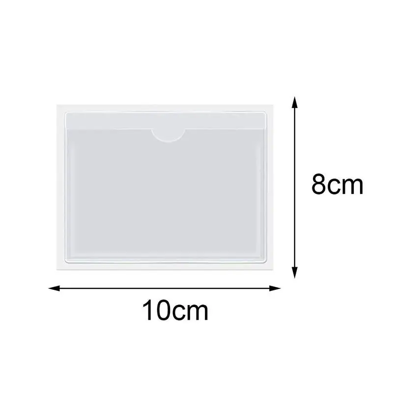 

Label bag car bill storage card holder transparent self-adhesive windshield holder holder parking plastic permit car s card I1U9