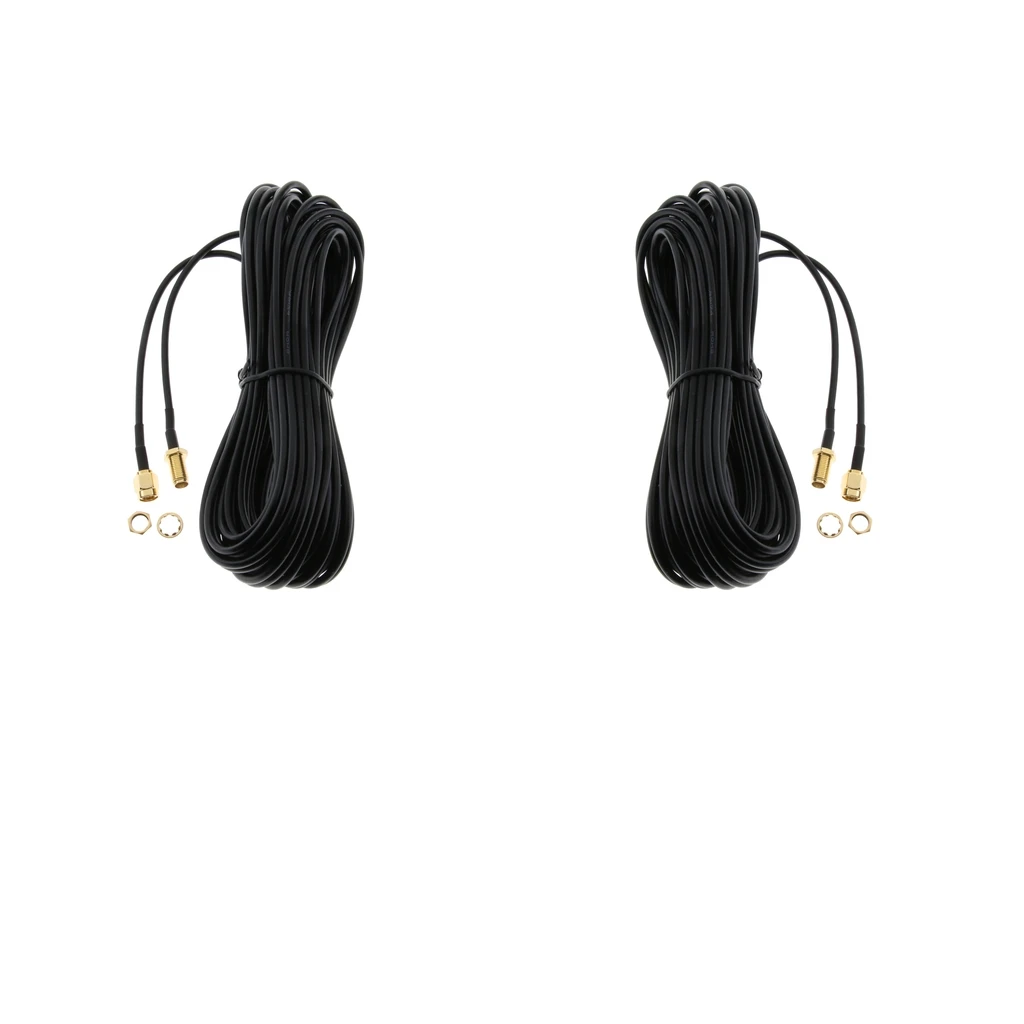 

2Pack Antenna Adapter RP SMA Extension Cable Cord for WiFi Wireless Router#3
