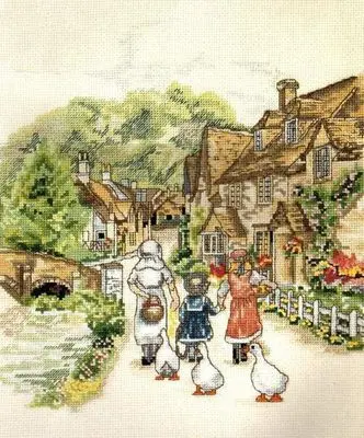 

6-wytoday серия школьных дорог Счетный Набор для вышивания крестом Снеговик и олень птицы Зимний снег Дим 08824