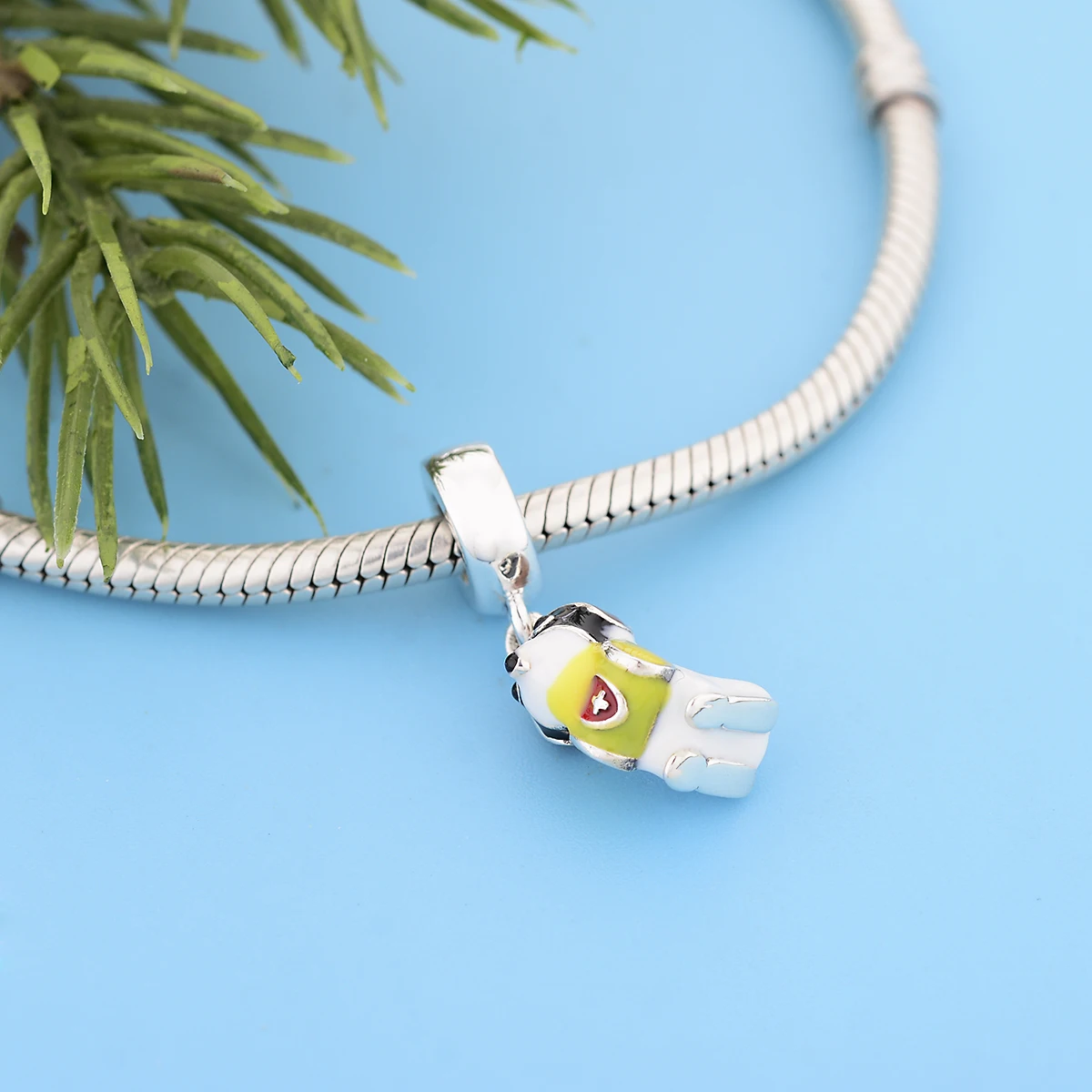 Fit Original Charm Bracelet 925 Sterling Silver Lifeguard dog Pet Saint Bernard Dog With Bead For Making Women Berloque 2021 New | Украшения