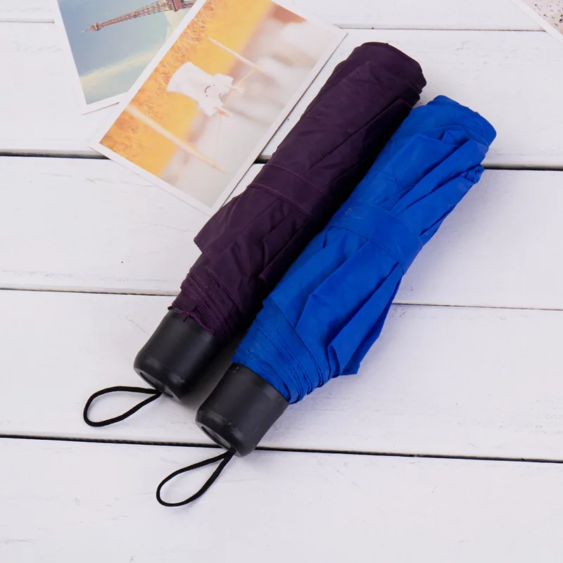 

Компактный дорожный мини-зонт от солнца и дождя, легкий портативный уличный зонт, складной зонт с короткой ручкой