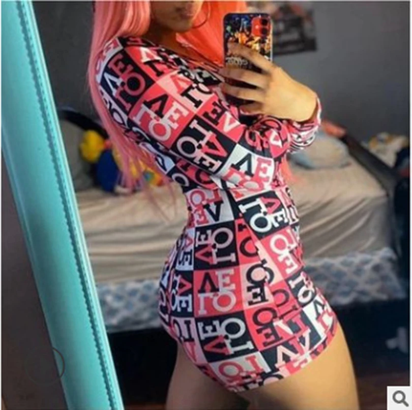 

Sexy Women Bodysuit Long Sleeve Deep V Neck Bodycon Stretch Leotard Crop Top Button Short Romper Pajamas Women Jumpsuit Overalls