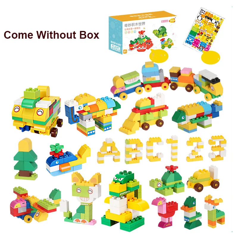 Новые Красочные оптом большой блок для детей раннего обучения игрушки 266 шт.