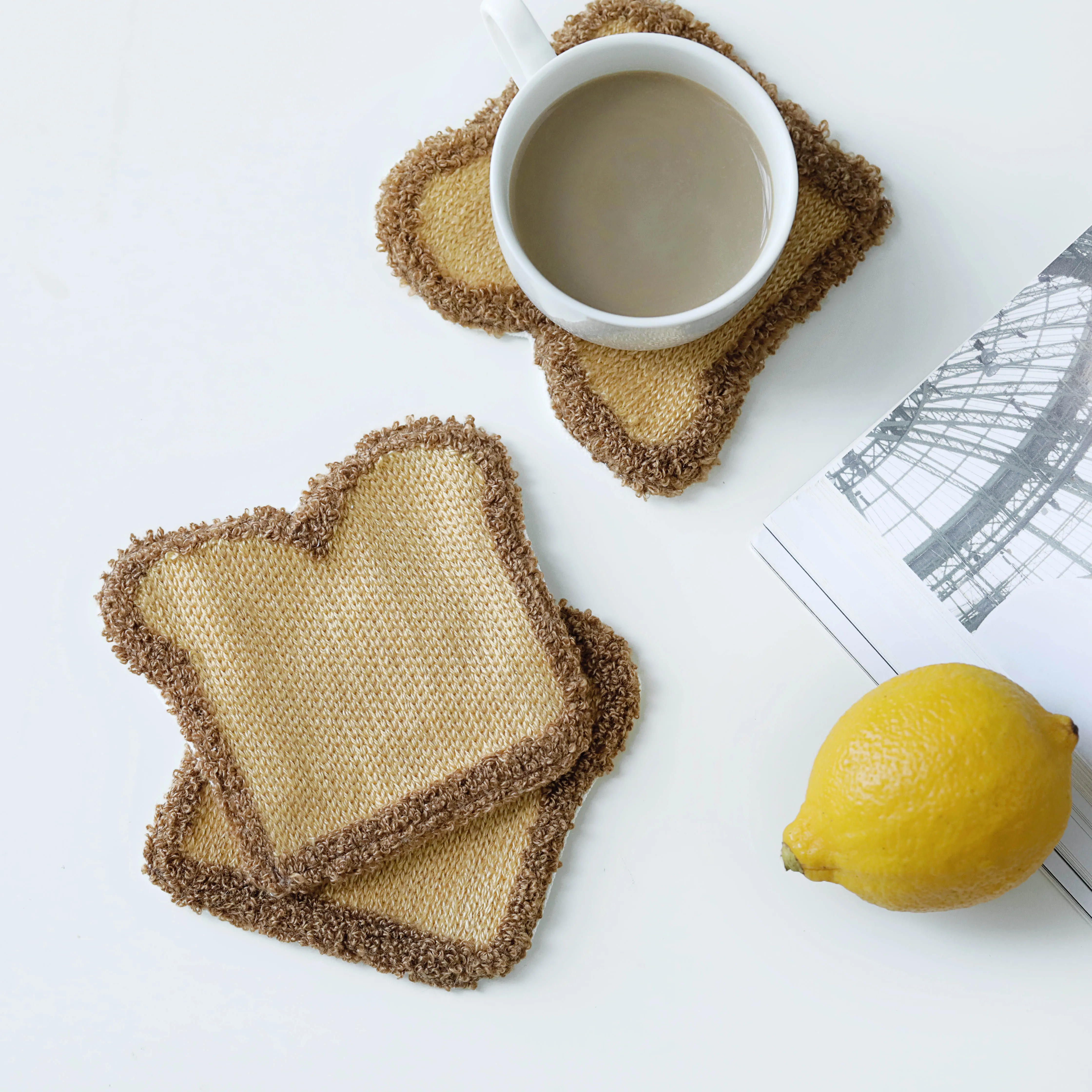 Корейские подставки под столовые приборы для напитков тканевый коврик кофейная