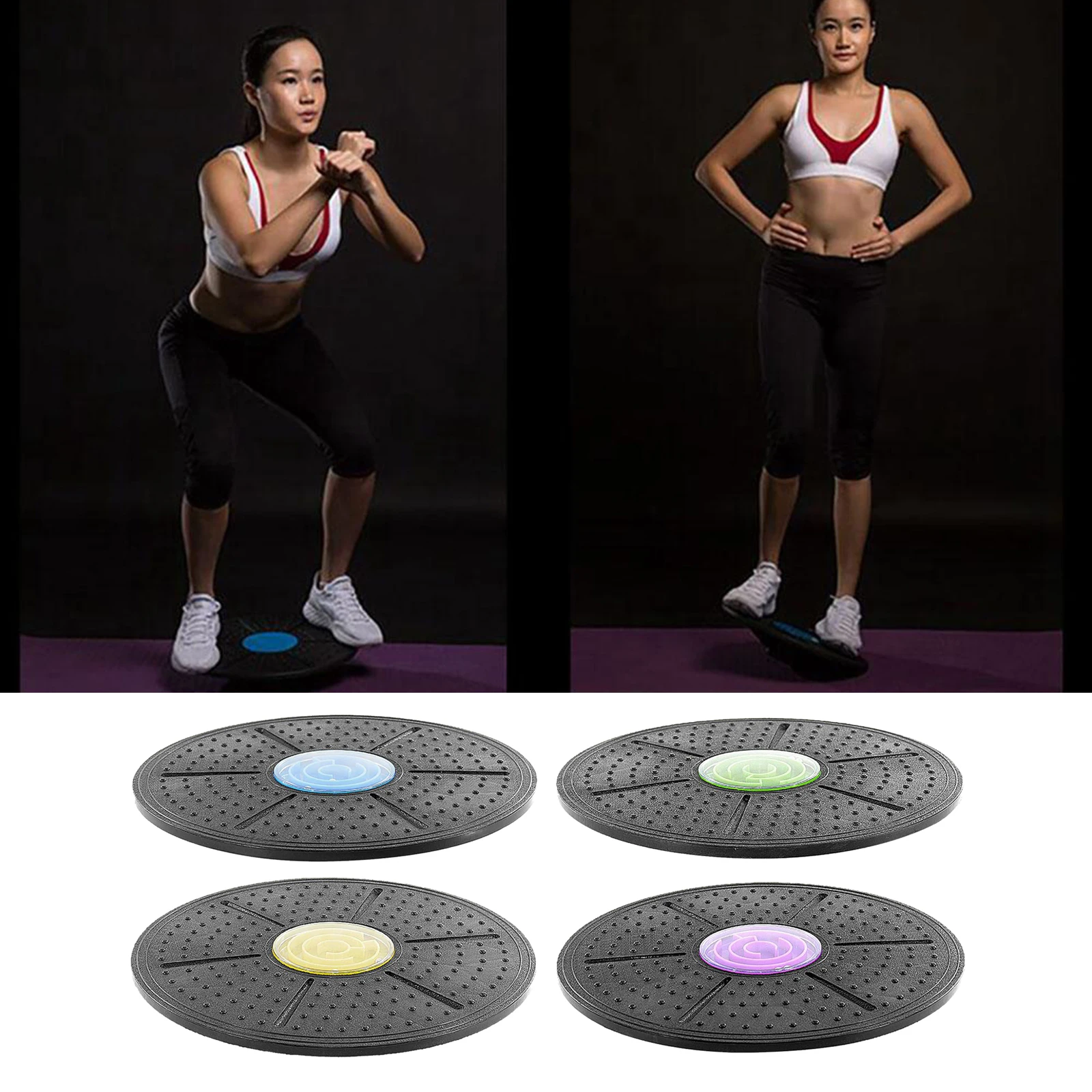 

Round Balance Trainer Board Sport Yoga Home Fitness Workout Exercise Trainer