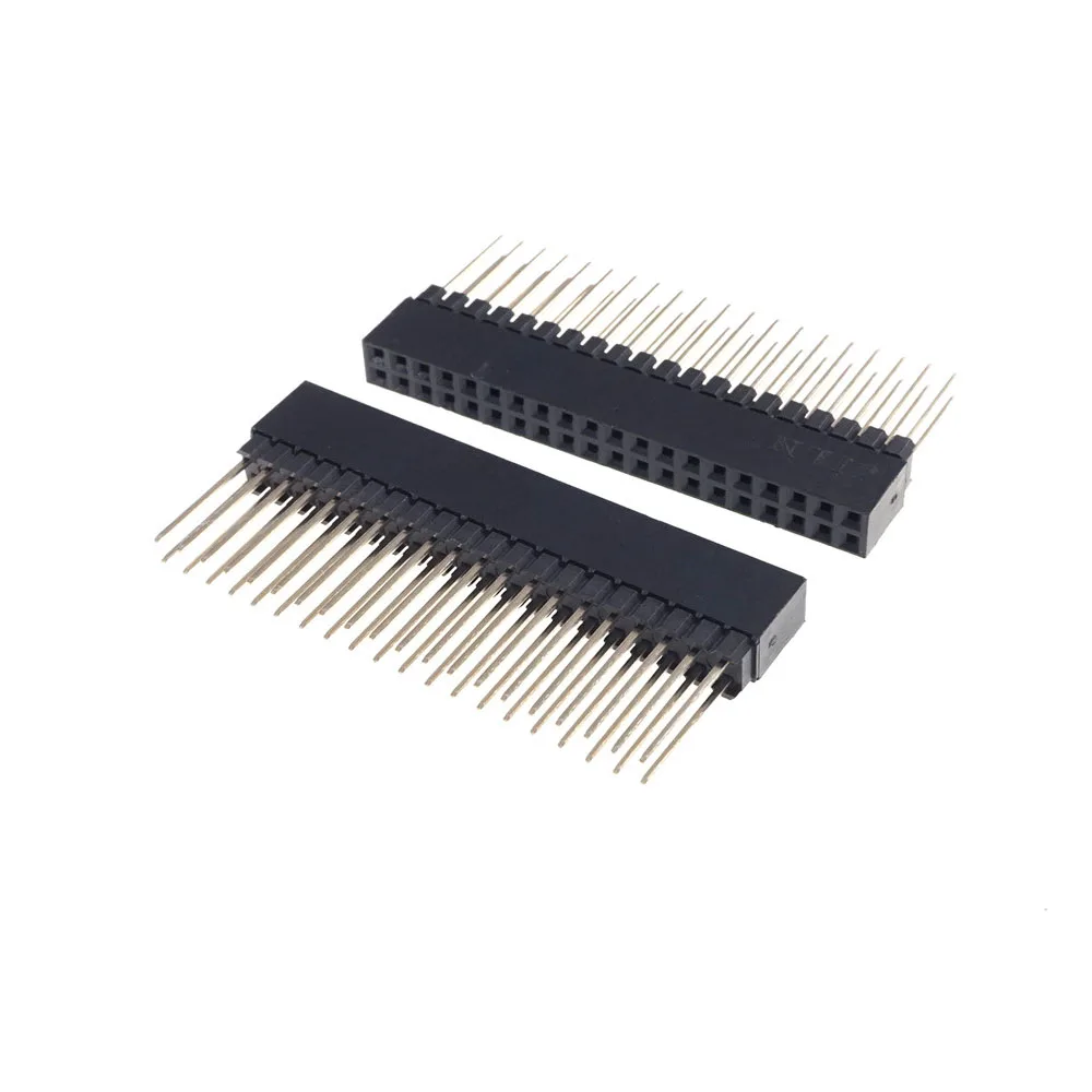 10 Pcs PC104 2.54 MM Pitch 2x20 Pin 40 Female Double Row Long Header Strip Industrial Computer Connector Sockets | Обустройство дома