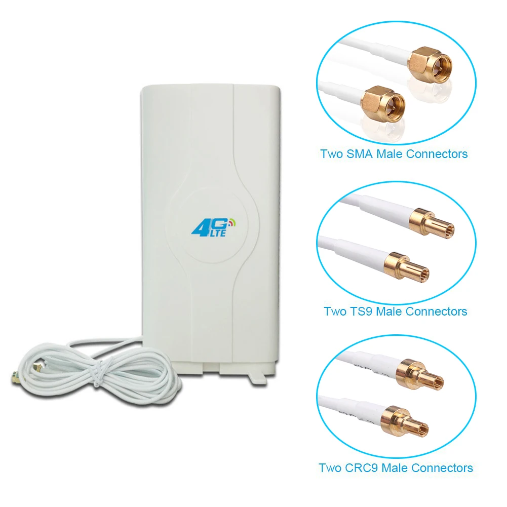 3g 4g Lte Антенна мобильная антенна 700 ~ 2600 МГц 88dbi SMA CRC9 TS9 усилитель с коннектором папа