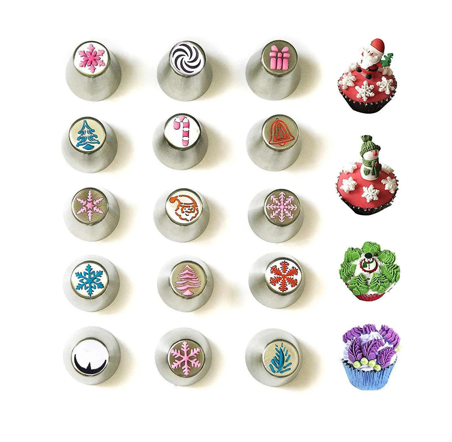 27 шт./компл. Кондитерские насадки для рождественских кремов тюльпанов Листьев