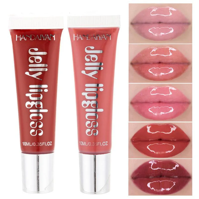 

Moisturizing Gloss Plumping Lip Gloss Lip Plumper Makeup Glitter Nutritious Liquid Lipstick Cherry Jelly Oil Clear Lip Gloss