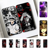 yinuoda black clover anime asta phone case for iphone 11 12 13 mini pro xs max 8 7 6 6s plus x 5s se 2020 xr cover