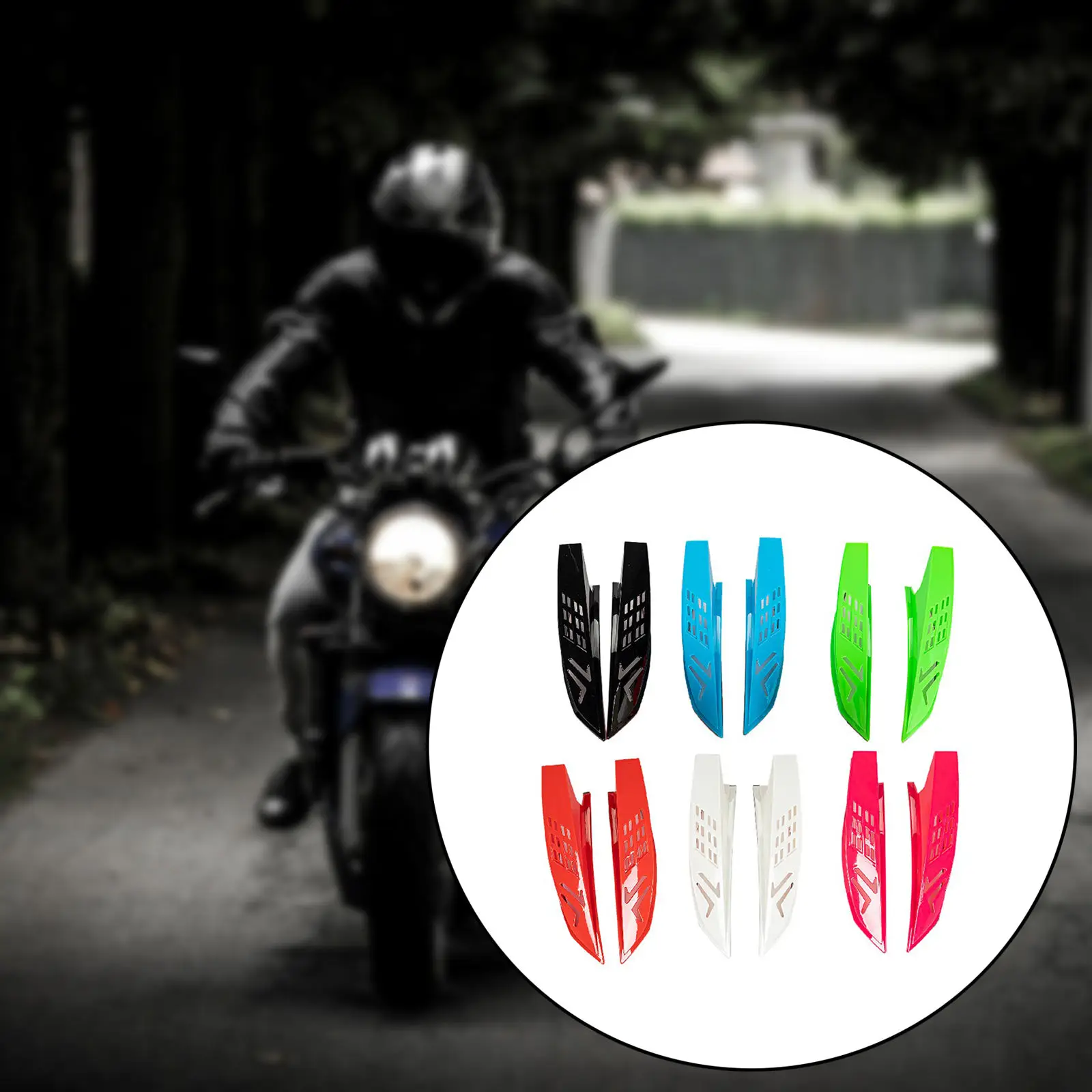 

Plastic Helmet Ears Horns, Protective Punk Stylish Motorbike Accessories Strong Adhesive Decor Parts