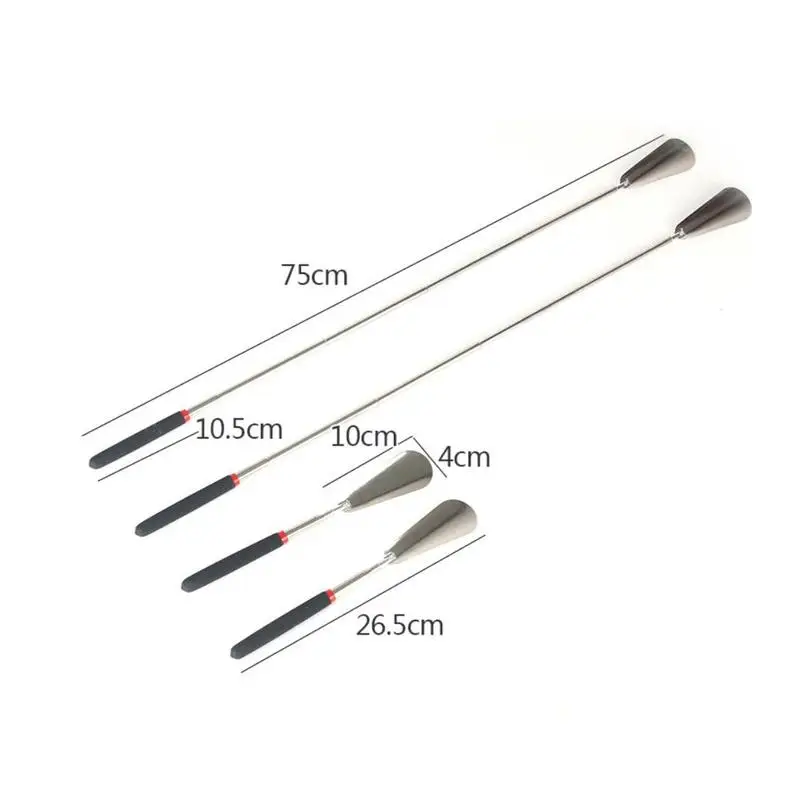 Телескопический стальной рожок для обуви с длинной ручкой гибкая подъемная